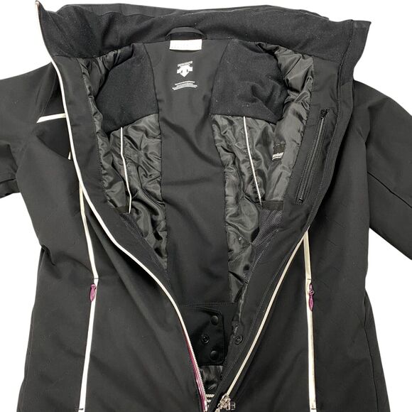Descente Women's Bree Ski Hooded Insulated Jacket Size US 4  Black - Picture 2 of 16